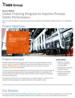 Process Safety Management Training