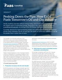 Insight: How EAM Fuels Tomorrow's Oil and Gas Industry